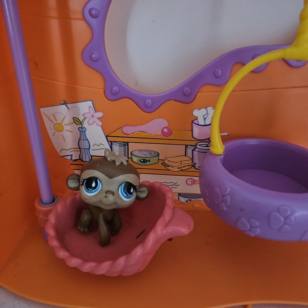 Hasbro LPS Littlest Pet Shop Orange Club Tree House Play Set *Read 2007 2 Pets - Picture 5 of 10
